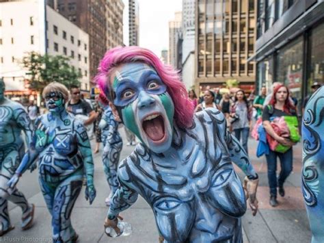 Sunday: Bodypainting Day Brings Live Nude Painting, Naked March,