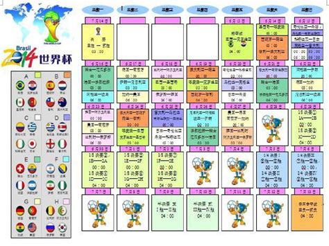 2014世界杯赛程表(最最方便)_word文档在线阅读与下载_文档网
