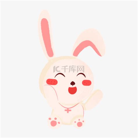 搞怪粉红兔子图片