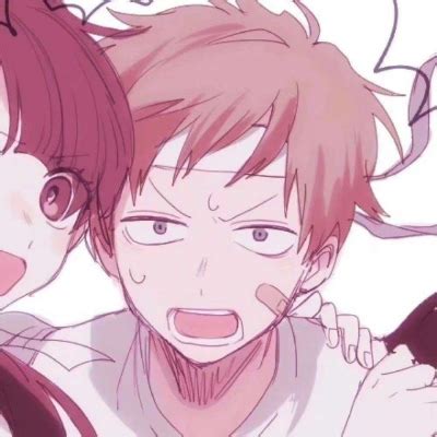 甜美女生情侣头像动漫