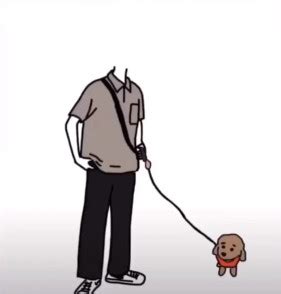 牵狗非主流头像