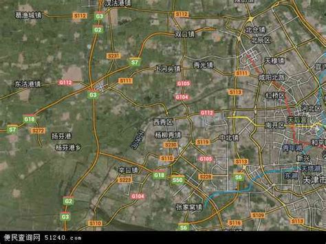 西青区地图图片