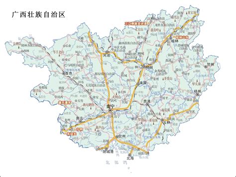 广西政区图图片