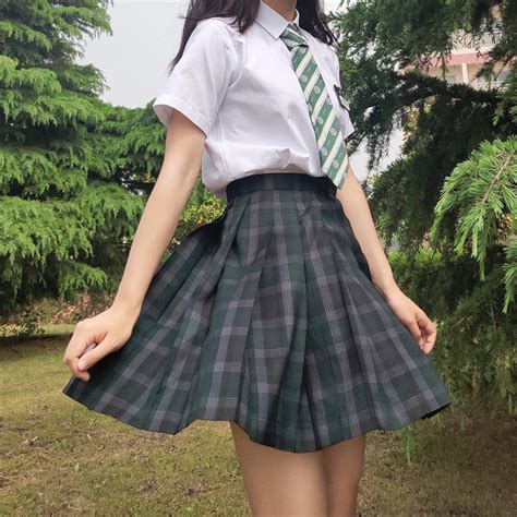 东梨の艺高韩式JK制服裙泰式校服短袖衬衫学院半身裙-阿里巴巴