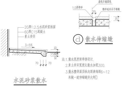 园林景观节点地面铺装做法设计CAD详图[原创]