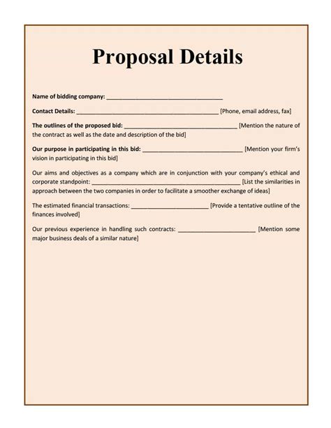 Printable 30 Business Proposal Templates & Proposal Letter Samples ...