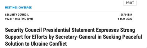 联合国安理会首次一致通过涉俄乌冲突声明，未使用“入侵”字眼