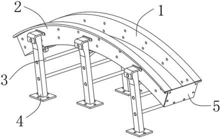 一种快速施工弧形梁的模板装置的制作方法