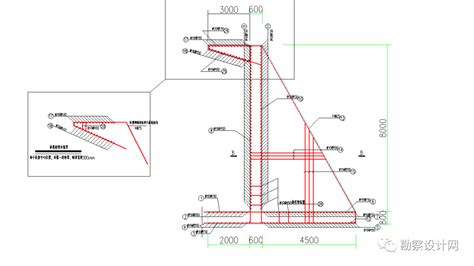 扶壁式挡土墙设计图（4~12米）-混凝土节点详图-筑龙结构设计论坛