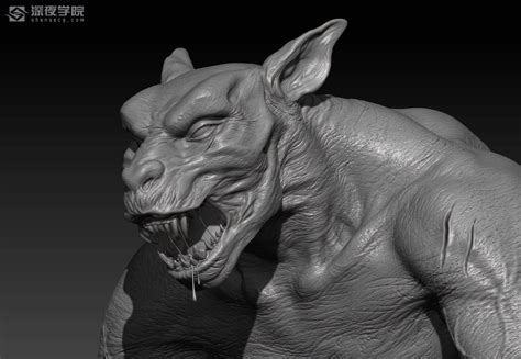 大狼人 怪物 3D作品|三维|人物/生物|深夜工作室 - 原创作品 - 站酷 (ZCOOL)