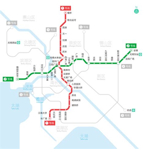 无锡地铁线路图图片