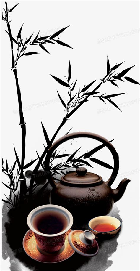 茶文化艺术字元素艺术字设计图片-千库网