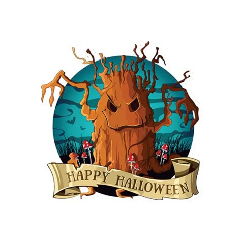 Happy halloween sticker 24952705 PNG