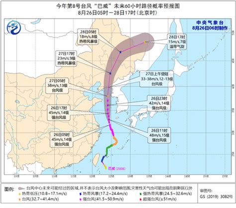 台风预警！“巴威”即将移入黄海 27日上午或在辽宁东部一带沿海登陆