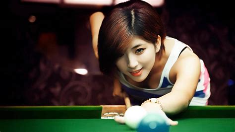 台球美女熊黛林图片