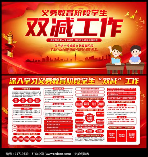 双减政策展板设计图片素材_公益宣传图片_展板图片_第29张_红动中国