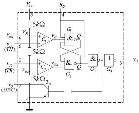555芯片内部结构及应用电路