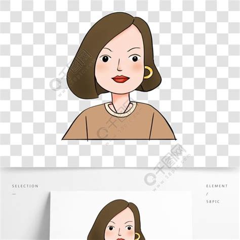 中年甜美女生头像动漫