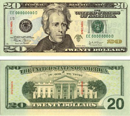 美国发行新版20元美钞 称是史上最安全钞票(图)