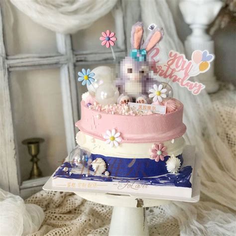 【兔子蛋糕的做法步骤图，兔子蛋糕怎么做好吃】米苏云朵_下厨房