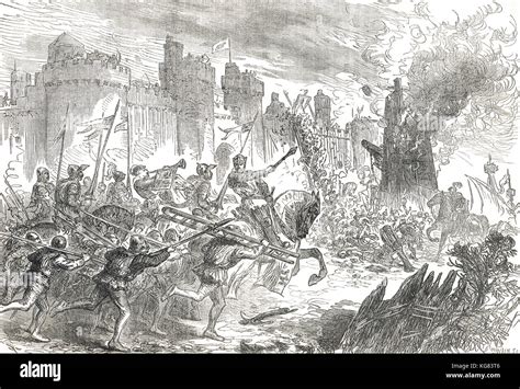 Siege of Berwick Castle, 1296 Stock Photo - Alamy