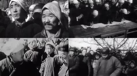 50年代批斗地主老照片：图3地主跪在批斗台上，图8百姓正在分东西-搜狐大视野-搜狐新闻