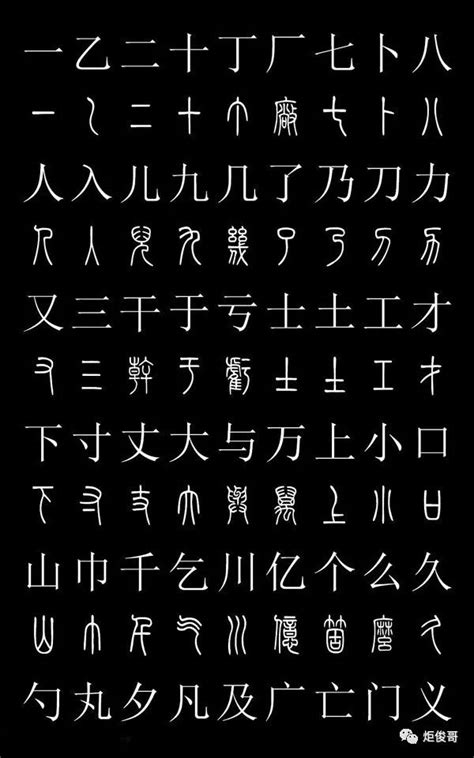 大篆汉字对照表_史上最常用的篆体字和汉字对照表（高清收藏版） - 思创斯聊编程
