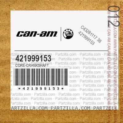 Can-Am 421999153 - CORE-CRANKSHAFT | Partzilla.com