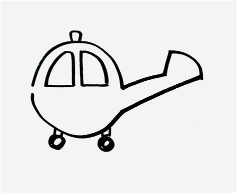 儿童飞机简笔画图片 儿童飞机是怎么画的- 老师板报网