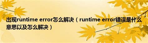 如何解决“Runtime error 216 at xxx”错误提示_三思经验网