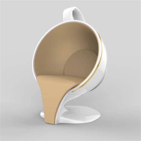 玻璃钢休闲椅 创意咖啡杯造型单人座椅 商场美陈装饰造型软包椅