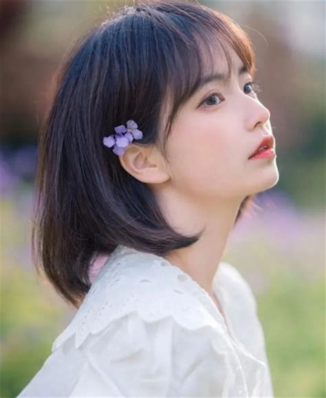 短发穿搭春甜美女生头像