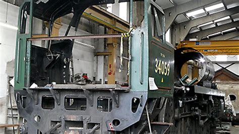 Update on steam locomotive 34059 Sir Archibald Sinclair overhaul