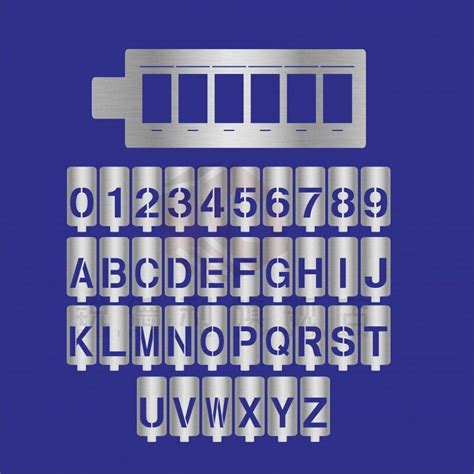 镂空数字喷漆模板铁皮字模0-9编号牌制作PVC空心字牌字母模具订 -阿里巴巴