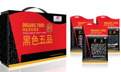 红旅黑五类大豆品牌包装设计-食品包装设计作品|公司-特创易·GO
