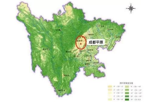 成都地形图图片