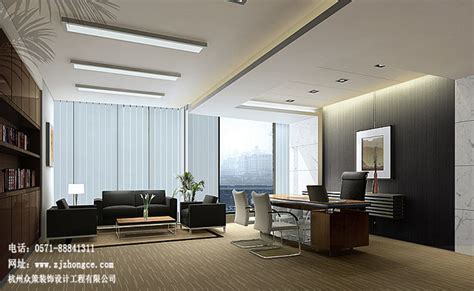 杭州写字楼室内装修设计案例-杭州众策装饰装修公司