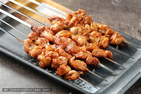 鸡肉串,中国菜系,食品餐饮,摄影素材,汇图网www.huitu.com