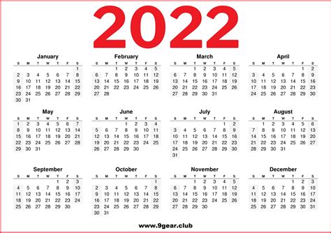 2022 Calendar Printable US – Purple - Noolyo.com