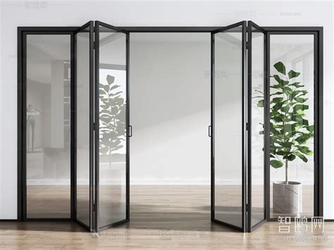 深圳全自动无框玻璃折叠门 办公室隔音隔热自动无框折叠门 铝合金-阿里巴巴