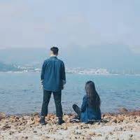 非主流好看情侣海边头像