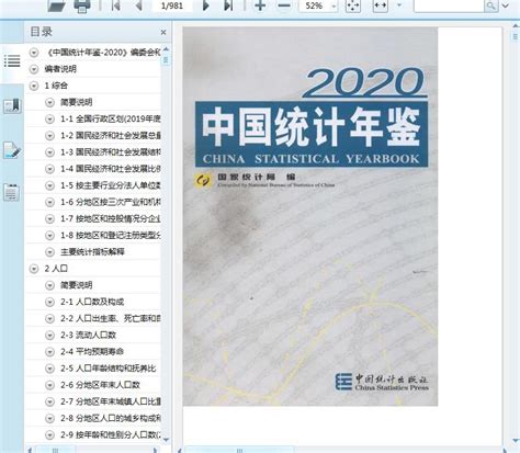 2020中国统计年鉴935页 - 资料下载 - 经管资料网