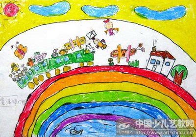 儿童彩绘画彩虹儿童简笔画游戏(彩虹怎么画 简笔画) - 抖兔学习网