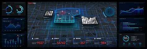 智慧城市可视化二稿|UI|其他UI |微墨微末 - 原创作品 - 站酷 (ZCOOL)