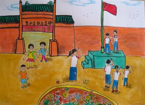 正源学校小学部千人绘画大赛获奖作品-正源学校 一切为了孩子的健康成长