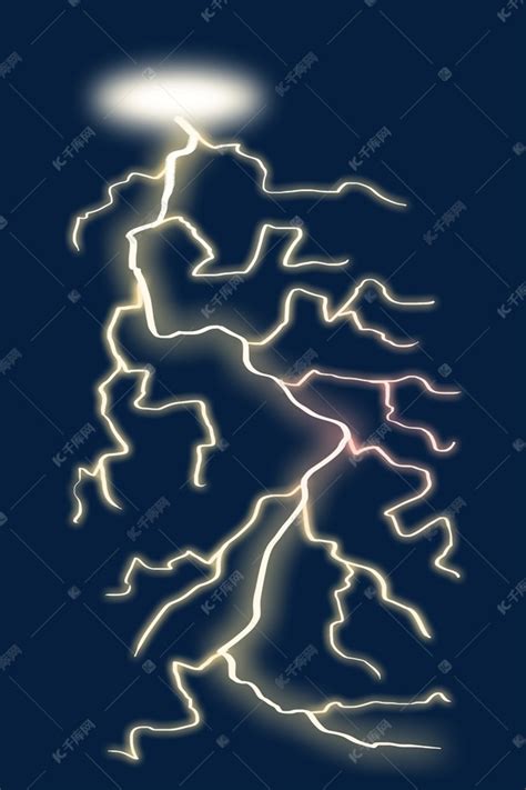 城市上空的雷电闪电背景图片免费下载-千库网