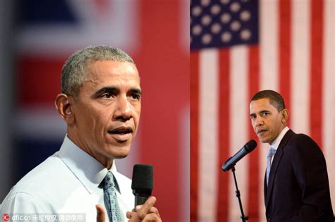 奥巴马两届任期前后对比：8年总统愁白头_手机凤凰网