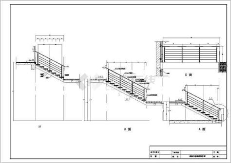 某工程两跑室外钢楼梯结构施工图纸_cad图纸下载-土木在线