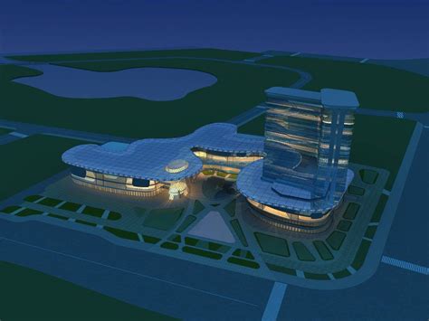 浦东软件园商业3dmax 模型下载-光辉城市