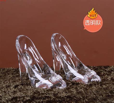 灰姑娘水晶玻璃鞋浪漫七夕送女友闺密生日家居饰品创意情人节礼物-阿里巴巴